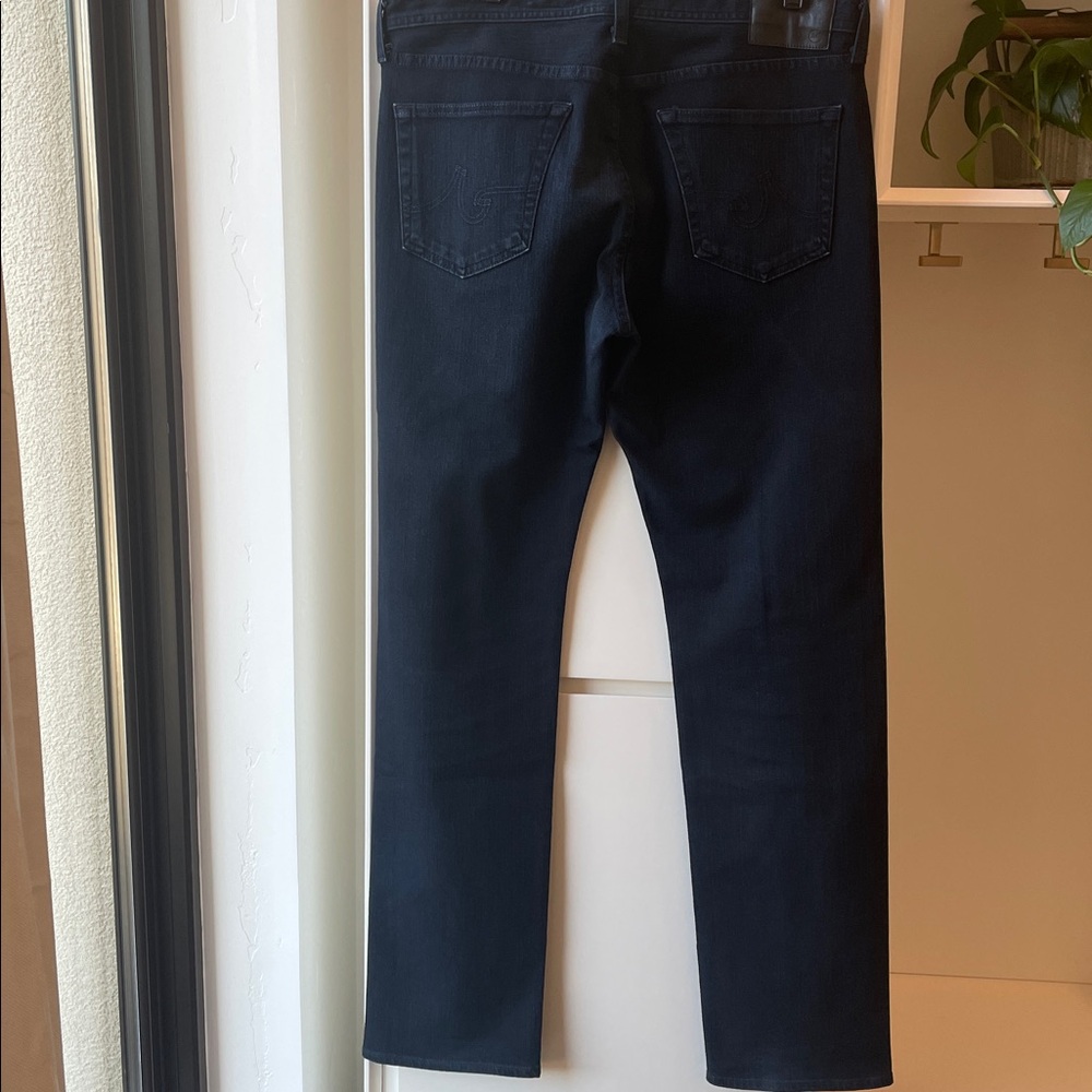 AG Mens Adriano Goldschmied “The Graduate” Tailored Leg Black Jeans. Size 34x34 - Picture 9 of 15